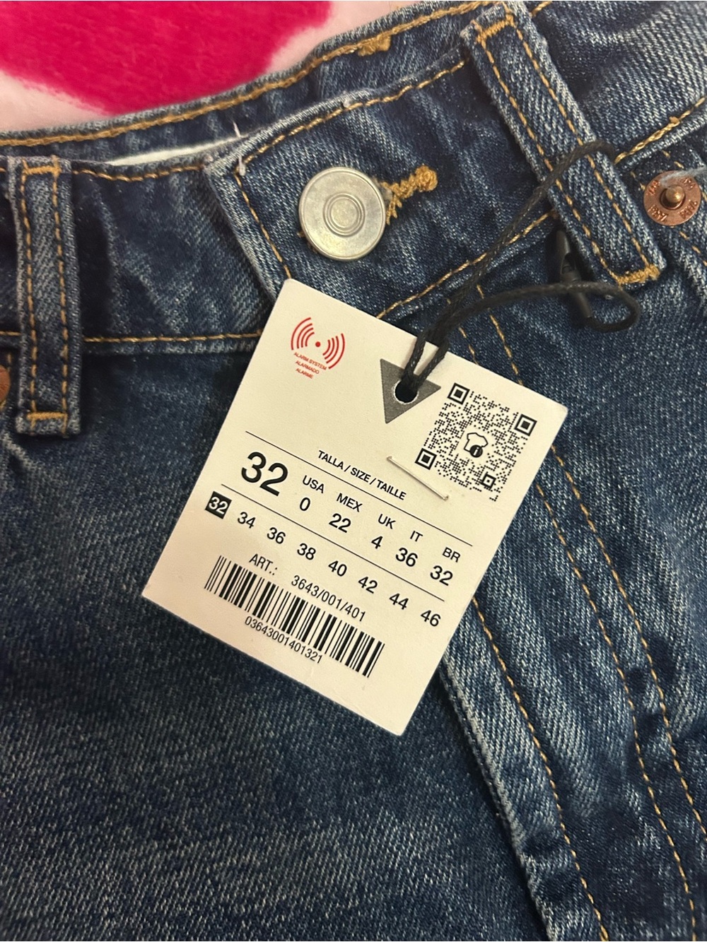 Zara High-Rise Dark Blue Denim Jeans